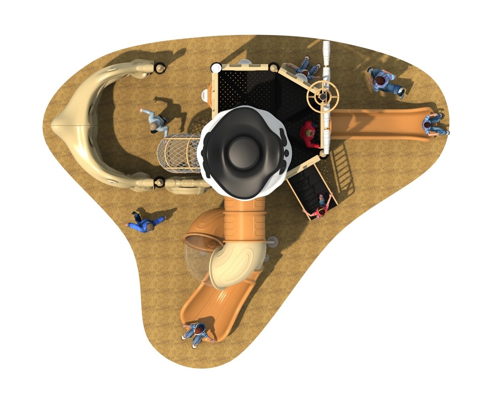 海盜船 HD-HDD019-兒童滑梯、