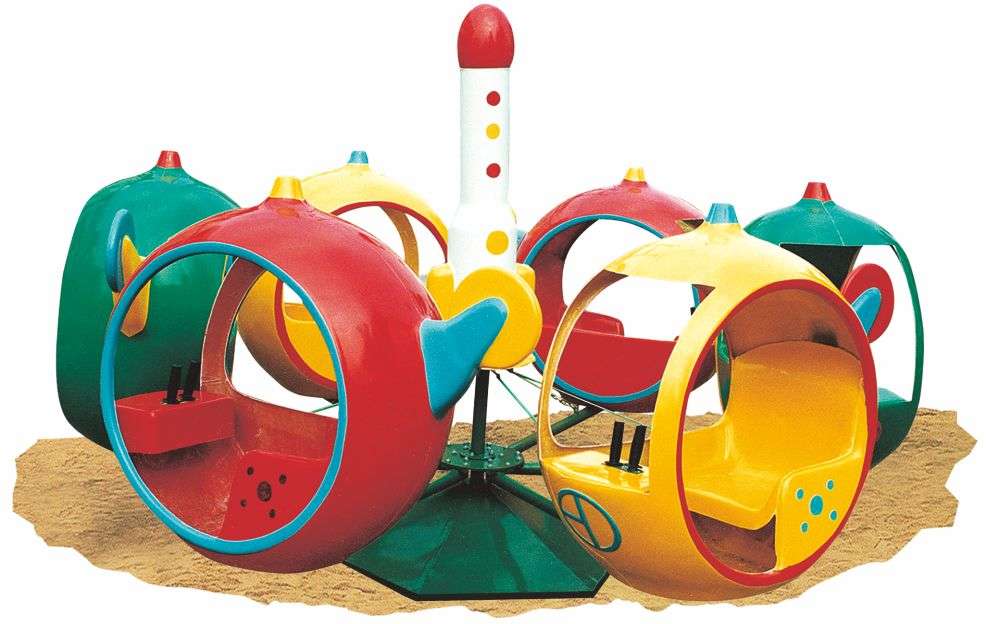 旋轉(zhuǎn)樂園 導彈小飛機帶網(wǎng)